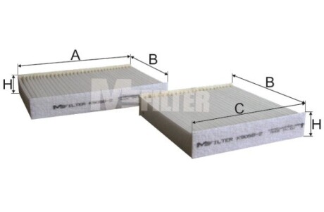 Фільтр салону M-FILTER K90582