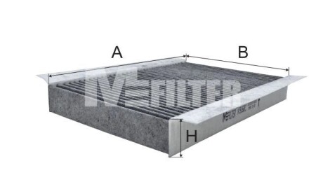 Фільтр салону вугільний M-FILTER K9160C