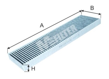 Фільтр салону вугільний M-FILTER K9179C