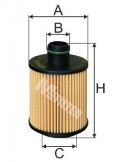 Фільтр оливний (фільтр-патрон) M-FILTER TE4011 (фото 1)