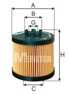 Фільтр оливний (фільтр-патрон) M-FILTER TE4016