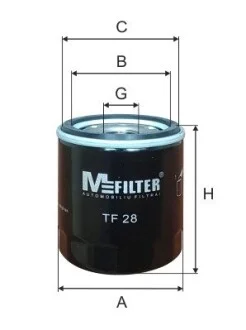 Фильтр масляный M-FILTER TF28