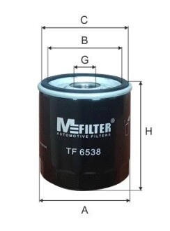 Фільтр масляний M-FILTER TF6538