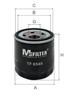 Фільтр масляний M-FILTER TF6548 (фото 1)