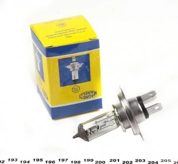 Автолампа H4 P43t 70 W 75 W прозрачная MAGNETI MARELLI 002156100000 (фото 1)