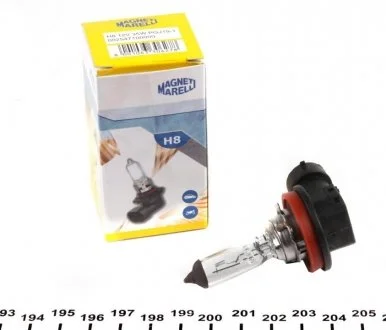 Автолампа H8 PGJ19-1 35 W прозрачная MAGNETI MARELLI 002547100000 (фото 1)