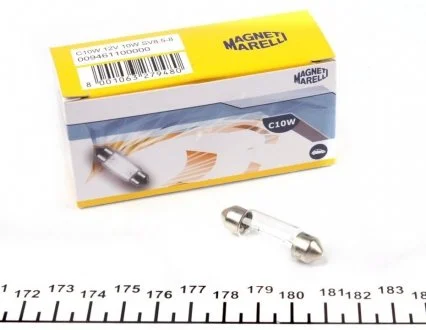 Автолампа Magneti Marelli B2,4W SV8,5-8 10 W прозрачная MAGNETI MARELLI 009461100000