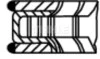 Комплект поршневих кілець Mahle MB M112 V6 M113 V8 MAHLE / KNECHT 00114N0 (фото 3)