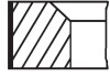 Кольца поршневые MB 83.25 (2/1.75/2) OM651 MAHLE / KNECHT 001 RS 00111 0N1 (фото 1)