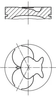 Поршень Mahle MB MAHLE / KNECHT 0022402 (фото 1)