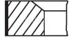 Комплект кілець поршневих з 3 шт.. MAHLE / KNECHT 01020N1 (фото 1)