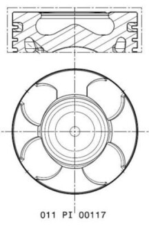 Поршень FIAT/OPEL 69.6 199B1/A13DTE/A13DTR/A13FD/Z13DTE (MAHLE) MAHLE / KNECHT 011 PI 00117 000 (фото 1)