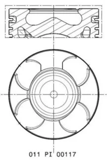 Поршень FIAT/OPEL 69.6 199B1/A13DTE/A13DTR/A13FD/Z13DTE (вир-во MAHLE) MAHLE / KNECHT 011 PI 00117 000