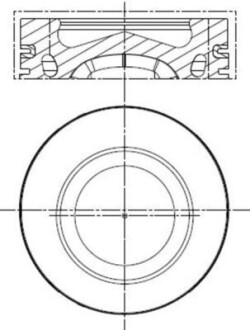 Поршень з кільцями VAG 79.75 1.6TDI 12- (MAHLE) MAHLE / KNECHT 028 PI 00140 001 (фото 1)