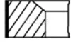 Комплект поршневых колец Audi "08-18 MAHLE / KNECHT 028RS101130N0 (фото 1)