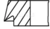 Комплект поршневых колец Audi "08-18 MAHLE / KNECHT 028RS101130N0 (фото 2)