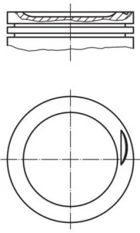 Поршень Mahle AUDI A4, A6 2,0 00-08 MAHLE / KNECHT 0308300