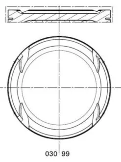 Поршень MAHLE / KNECHT 0309900