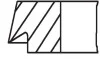 Комплект поршневих кілець Mahle AUDI MAHLE / KNECHT 03474N1 (фото 2)