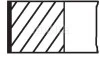 Комплект колец поршневых из 3 шт. MAHLE / KNECHT 03964N0 (фото 1)