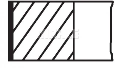 Комплект колец поршневых из 3 шт. MAHLE / KNECHT 03964N0