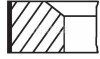 Комплект поршневих кілець Mahle BMW MAHLE / KNECHT 08232V0 (фото 1)