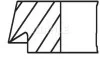 Комплект поршневих кілець Mahle BMW MAHLE / KNECHT 08232V0 (фото 2)