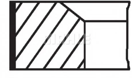 Комплект поршневих кілець Mahle BMW MAHLE / KNECHT 08232V0