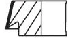 Комплект поршньових кілець NISSAN QASHQAI +2, QASHQAI I, QASHQAI II, SENTRA VI, TIIDA, X-TRAIL II, X-TRAIL III RENAULT CLIO III, FLUENCE, GRAND SCENIC III, LAGUNA III M4R700-MR20DE 09.04- MAHLE / KNECHT 640RS101040N0 (фото 2)