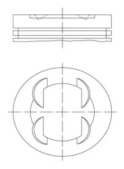 Поршень Mahle HYUNDAI/KIA \'\'2.0 G4KD \'\'10>> MAHLE / KNECHT 681PI00109000