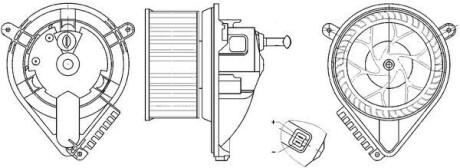 Моторчик печки MAHLE / KNECHT AB 271 000S