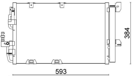 Радиатор кондиционера MAHLE / KNECHT AC 337 000S (фото 1)