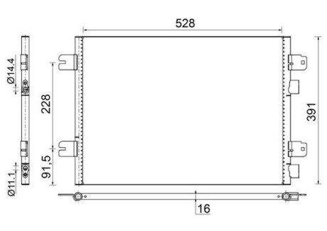 Радиатор кондиционера MAHLE / KNECHT AC 691 000S