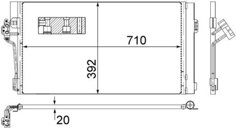 Радиатор кондиционера MAHLE / KNECHT AC 762 000S (фото 1)