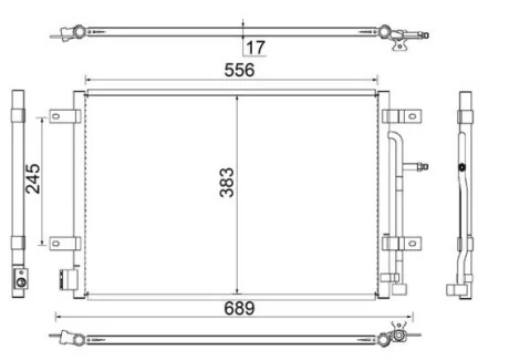 Радиатор кондиционера MAHLE / KNECHT AC 812 000S