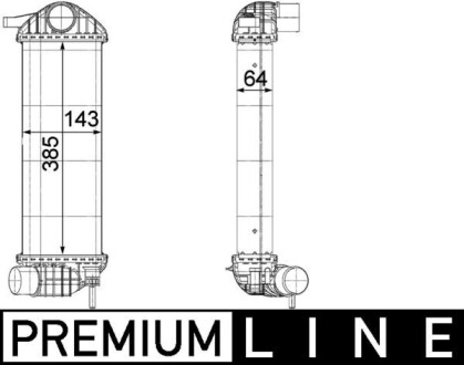 А_Інтеркулєр RENAULT Kangoo "1,5DCi "07>> MAHLE / KNECHT CI243000P