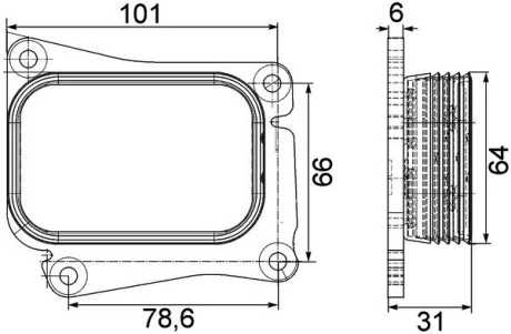 Масляний радiатор MERCEDES C-, E-CLASS MAHLE / KNECHT CLC 111 000S