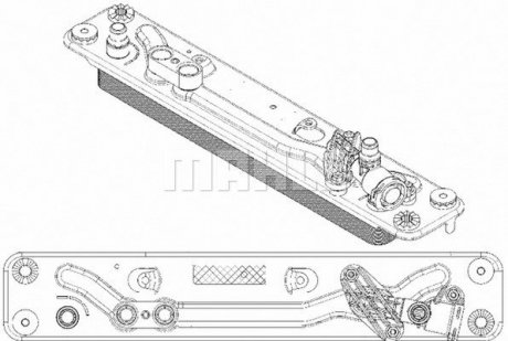 Масляний радiатор BMW X5 E70 MAHLE / KNECHT CLC 182 000P (фото 1)