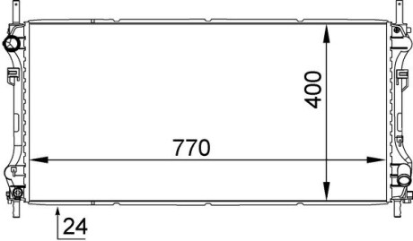 Радиатор охлаждения MAHLE / KNECHT CR 1143 000S