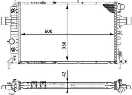 Радиатор охлаждения MAHLE / KNECHT CR 320 000S