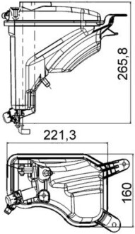 Бачок расширительный MAHLE / KNECHT CRT 207 000S