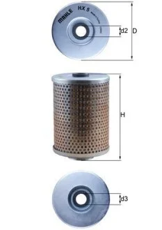 Масляний фiльтр MAHLE / KNECHT HX5