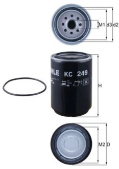 Фільтр палива MAHLE / KNECHT KC249D