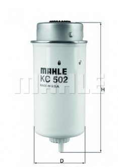 Фильтр топливный FORD Transit 125-137л.с. Diesel 02-06 MAHLE / KNECHT KC502 (фото 1)