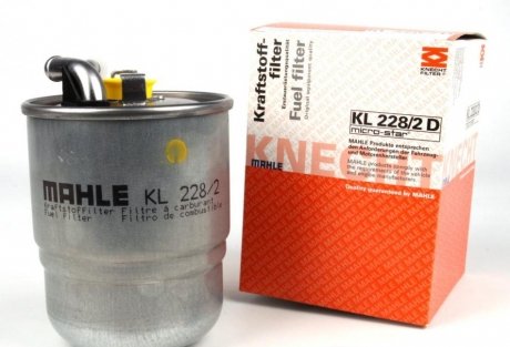 Фильтр топливный Sprinter/Vito/A/С/E OM640/646/648 02- (под датчик) MAHLE / KNECHT KL228/2D (фото 1)