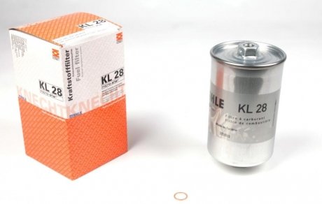 Фильтр топливный Audi B4 >94/A6 2.0 94>97 (бензин) MAHLE / KNECHT KL28 (фото 1)