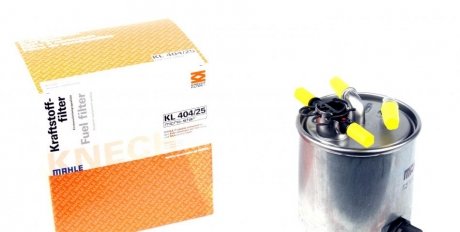 Фильтр топливный RENAULT LOGAN 1.5 DCi 05-, SANDERO 1.5 DCi 09- MAHLE / KNECHT KL404/25 (фото 1)