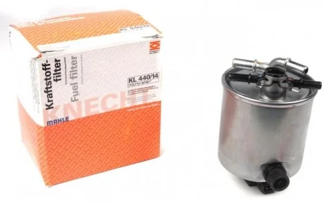 Фильтр топливный Mahle (с датчиком уровня) NISSAN X-Trail, Qashqai 2,0DCi 07- MAHLE / KNECHT KL44014 (фото 1)