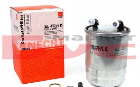 Фильтр топливный Sprinter OM642/651 09- (h-118mm) MAHLE / KNECHT KL490/1D (фото 1)