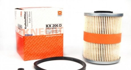 Фильтр топливный PEUGEOT 605 MAHLE / KNECHT KX206D (фото 1)